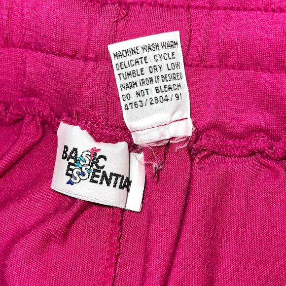 Basic Essentials 90s Pink Skirt, Size Medium, Poly-Cotton Blend, Good Condition - Picture 8 of 12